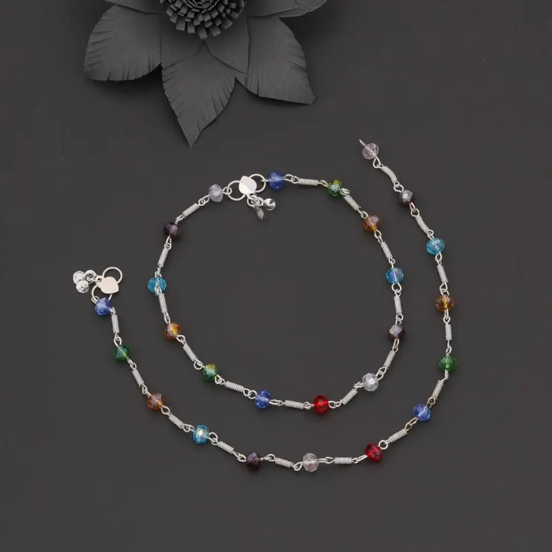 Trendy Alloy Pair Of  Anklets For Women